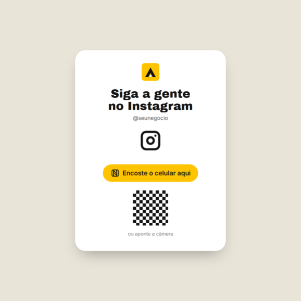 Plaquinha Instagram