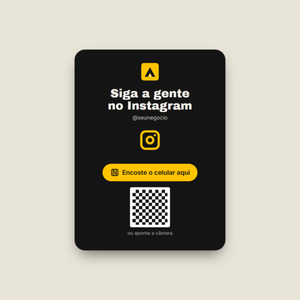 Plaquinha Instagram